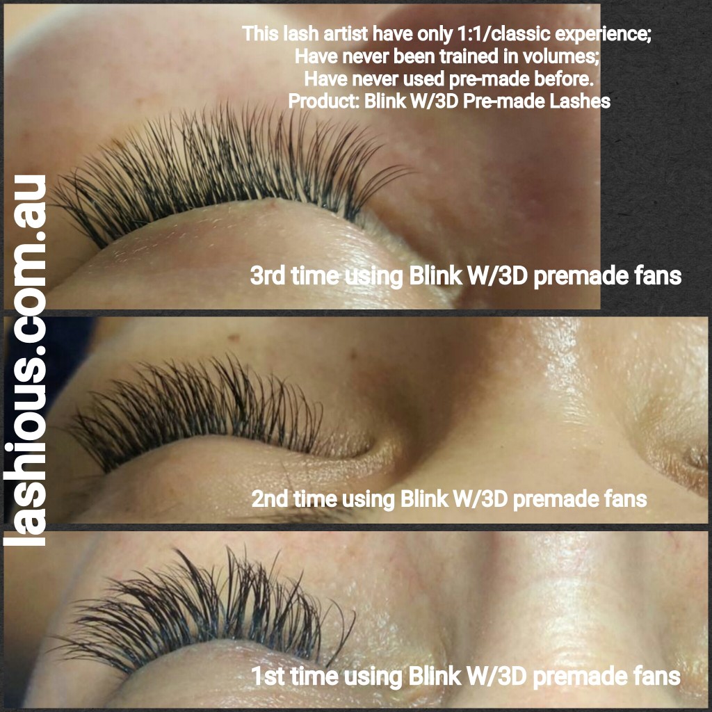 Blink 3D Lashes. Easy to use premade 3D fans