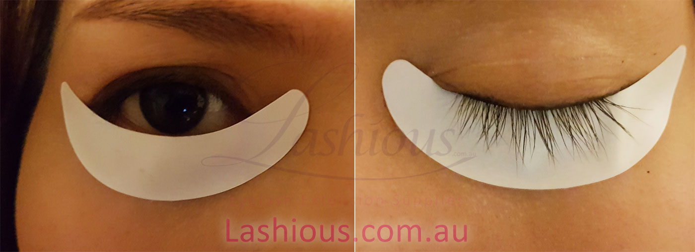 Gel-free soft patch for eyelash extension